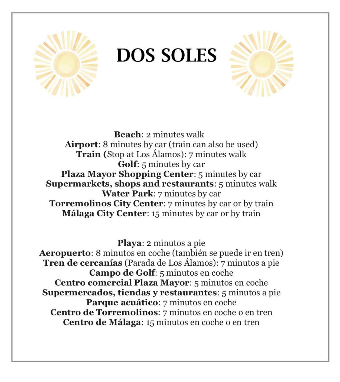 Dos Soles - Only 100 Meters From Apartment