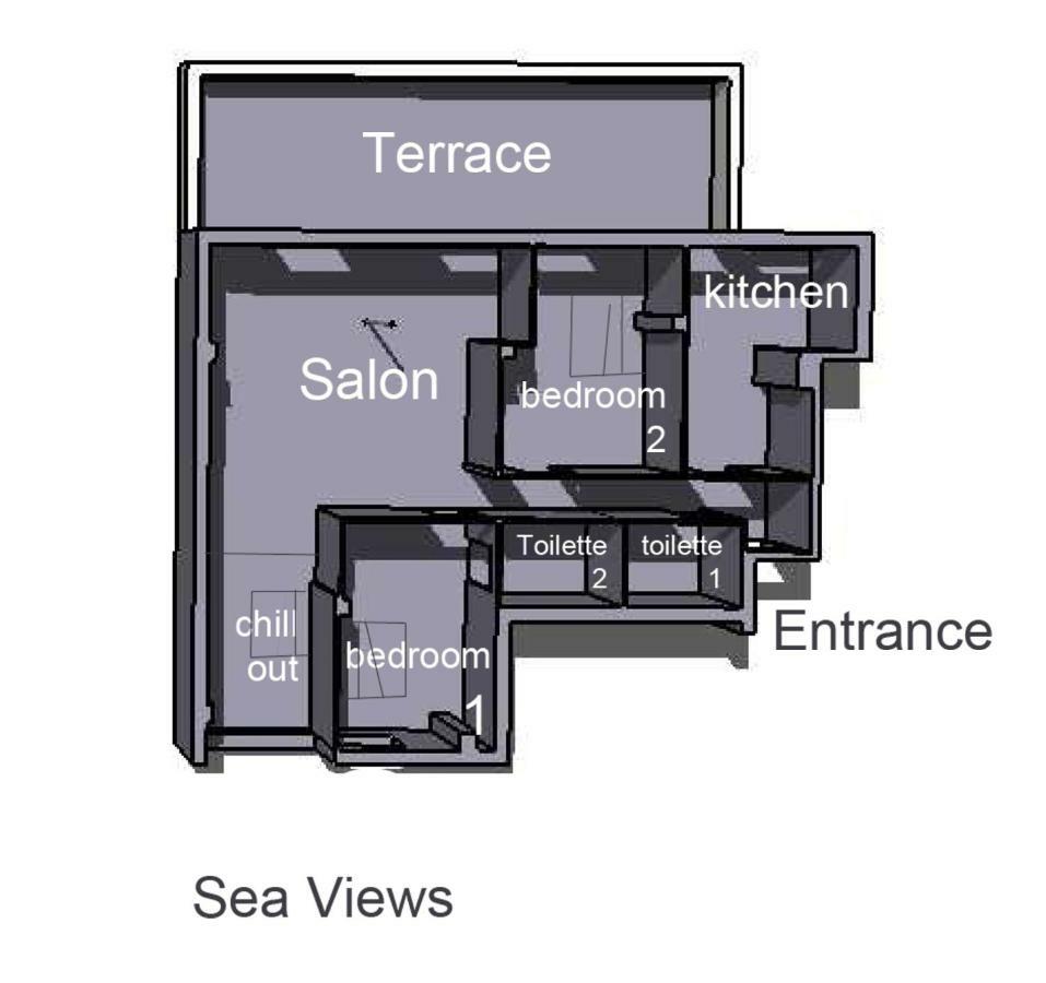 Bohemian Seaview Penthouse Appartement