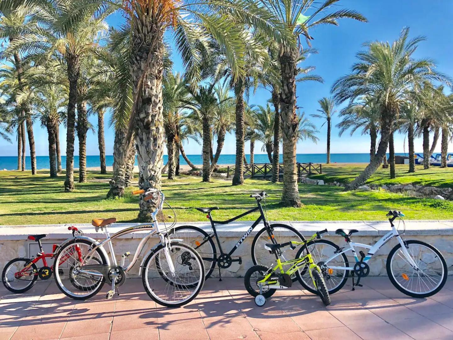 Boho Chic- Beachfront - Free Bikes - Salt Water Pool Apartment *
