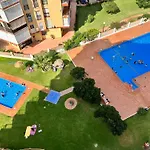 First Line Beach, Tenniscourt And Pool